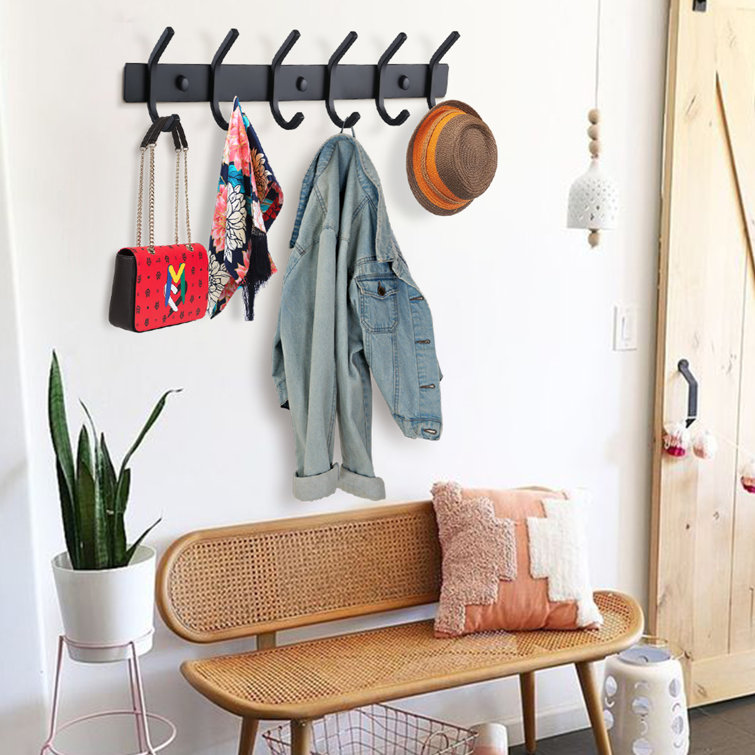 Black coat hanger online wall